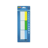 Write-on Index Tabs, 1-5-cut Tabs, Assorted Colors, 2" Wide, 30-pack