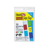 Removable Page Flags, Red-blue-green-yellow-purple, 10-color, 50-pack