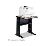 Fax-printer Stand W-reversible Top, 23.5w X 28d X 30h, Medium Oak-black