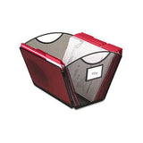 Onyx Mesh Desktop Tub File, Letter Files, 12.5" X 13.75" X 9.5", Black