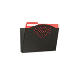 Steel Wall Pocket, Letter, 12 X 3 X 9, Black