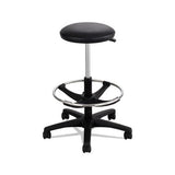 Extended-height Lab Stool, 32" Seat Height, Supports Up To 250 Lbs., Black Seat-black Back, Black Base