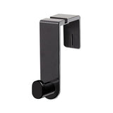 Plastic Coat Hook, 1 Hook, 1 3-4 X 5 1-4 X 4, Black