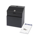 Steel Suggestion-key Drop Box With Locking Top, 7 X 6 X 8 1-2