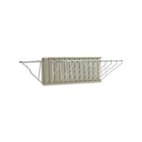 Sheet File Pivot Wall Rack, 12 Hanging Clamps, 24w X 14.75d X 9.75h, Sand