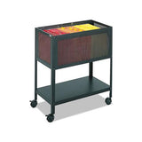 Steel Mesh Open Top Tub File, 13.5w X 24.25d X 27.5h, Black
