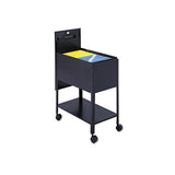 Extra-deep Locking Mobile Tub File, 13.5w X 24.75d X 28.25h, Black