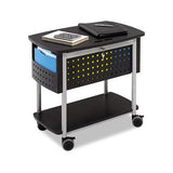 Scoot Mobile File, 29.75w X 18.75d X 27h, Black-silver