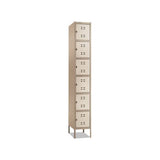 Box Locker, 12w X 18d X 78h, Two-tone Tan