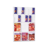 Reveal Clear Literature Displays, 18 Compartments, 30w X 2d X 45h, Clear