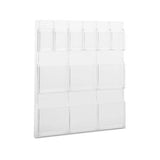 Reveal Clear Literature Displays, 12 Compartments, 30w X 2d X 34.75h, Clear