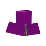 Earth’s Choice Biobased Durable Fashion View Binder, 3 Rings, 2" Capacity, 11 X 8.5, Purple, 2-pack