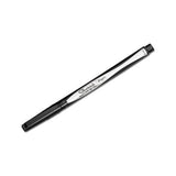 Water-resistant Ink Stick Plastic Point Pen, 0.88 Mm, Black Ink, Black-gray Barrel, Dozen