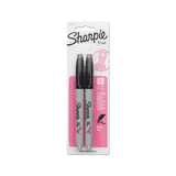 Fine Tip Permanent Marker, Black, 2-pack