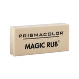 Magic Rub Eraser, Rectangular, Medium, Off White, Vinyl, Dozen