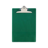 Recycled Plastic Clipboard With Ruler Edge, 1" Clip Cap, 8 1-2 X 12 Sheet, Green
