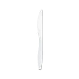 Impress Heavyweight Full-length Polystyrene Cutlery, Knife, White, 1000-carton