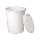 Flexstyle Double Poly Food Combo Pack, 32 Oz, White, 25-pack, 10 Packs-carton