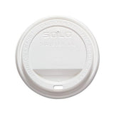 Traveler Cappuccino Style Dome Lid, Polystyrene, Fits 10-24 Oz Hot Cups, White, 1000-carton