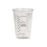 Plastic Medical & Dental Cups, Graduated, 10 Oz, Clear, 50-bag, 20 Bags-carton