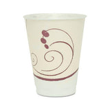 Symphony Design Trophy Foam Hot-cold Drink Cups, 12 Oz, Beige, 100-pack