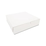 Tuck-top Bakery Boxes, 10 X 10 X 2.5, White, 250-carton