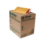 Jiffylite Self-seal Bubble Mailer, #1, Barrier Bubble Lining, Self-adhesive Closure, 7.25 X 12, Golden Kraft, 100-carton