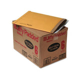 Jiffy Padded Mailer, #6, Paper Lining, Self-adhesive Closure, 12.5 X 19, Natural Kraft, 50-carton