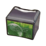 Venue Napkin Dispenser W-advertising Inset, 6 1-2x6 1-8x6 8-9, Cap: 200, Black
