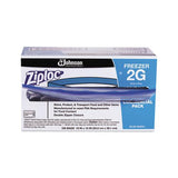 Double Zipper Freezer Bags, 2 Gal, 2.7 Mil, 13" X 15.5", Clear, 100-carton