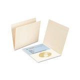 Top Tab File Folders With Inside Pocket, Straight Tab, Letter Size, Manila, 50-box