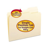 Reinforced Tab Manila File Folders, 1-3-cut Tabs, Right Position, Letter Size, 11 Pt. Manila, 100-box