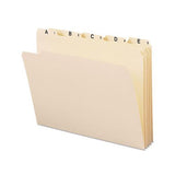 Indexed File Folder Sets, 1-5-cut Tabs, A-z, Letter Size, Manila, 25-set