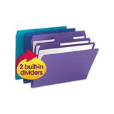 Supertab Organizer Folder, 1-3-cut Tabs, Letter Size, Assorted, 3-pack