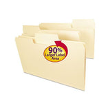 Supertab Top Tab File Folders, 1-3-cut Tabs, Legal Size, 11 Pt. Manila, 100-box