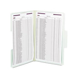 Supertab Pressboard 2-fastener Folders With Two Safeshield Coated Fasteners, 1-3-cut Tabs, Legal Size, Gray-green, 25-box
