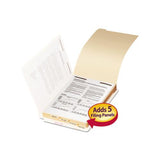 Stackable Folder Dividers W- Fasteners, 1-5-cut End Tab, Legal Size, Manila, 50-pack
