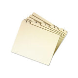 Alphabetic Top Tab Indexed File Guide Set, 1-5-cut Top Tab, A To Z, 8.5 X 11, Manila, 25-set
