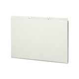Recycled Blank Top Tab File Guides, 1-3-cut Top Tab, Blank, 8.5 X 14, Green, 50-box