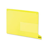 Colored Poly Out Guides With Pockets, 1-3-cut End Tab, Out, 8.5 X 11, Yellow, 25-box