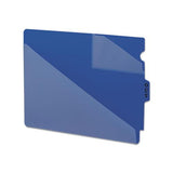 End Tab Poly Out Guides, Two-pocket Style, 1-3-cut End Tab, Out, 8.5 X 11, Blue, 50-box