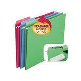 Erasable  Folders, Letter Size, 1-3-cut Tab, Assorted, 18-box