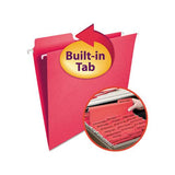 Fastab Hanging Folders, Letter Size, 1-3-cut Tab, Red, 20-box