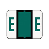 A-z Color-coded End Tab Filing Labels, E, 1 X 1.25, White, 500-roll