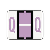A-z Color-coded End Tab Filing Labels, Q, 1 X 1.25, White, 500-roll
