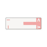 Alphaz Color-coded First Letter Combo Alpha Labels, I-v, 1.16 X 3.63, Pink-white, 5-sheet, 20 Sheets-pack