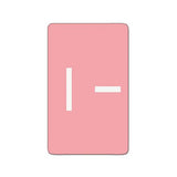 Alphaz Color-coded Second Letter Alphabetical Labels, I, 1 X 1.63, Pink, 10-sheet, 10 Sheets-pack