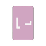 Alphaz Color-coded Second Letter Alphabetical Labels, L, 1 X 1.63, Lavender, 10-sheet, 10 Sheets-pack