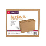 Indexed Expanding Kraft Files, 12 Sections, 1-12-cut Tab, Letter Size, Kraft
