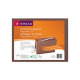 Six-pocket Subject File W- Insertable Tabs, 5.25" Expansion, 6 Sections, 1-5-cut Tab, Letter Size, Redrope